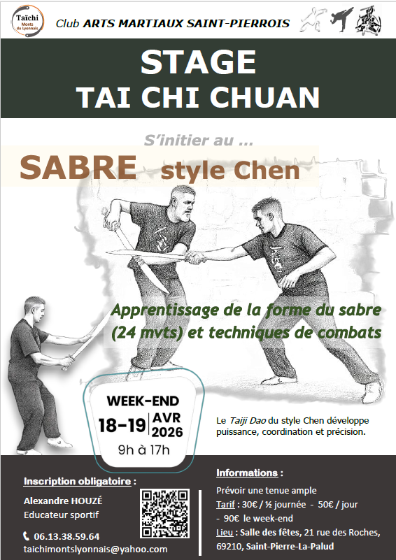 Flyer Stage SABRE Avril 2026